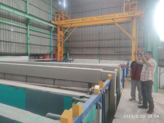 Linia do anodowania aluminium 380 V. Ręczny system regałowy 750 ton/miesiąc