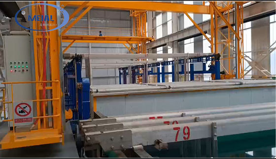 500T Wydajna Energooszczędna, Konfigurowalna Linia Produkcyjna do Anodowania Profili Aluminiowych