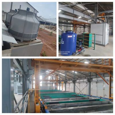 Dobra cena. Linia oczyszczania anodowania profilów aluminiowych klasy przemysłowej o pojemności 150 T/M grubość folii 8-12 μm i maksymalna długość profilu 6500 mm w Internecie