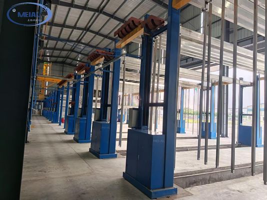 Customized Design Horizontal Anodizing Line Equipment for Construction Aluminum Profiles Compatible with Max. Workpiece Size 8500