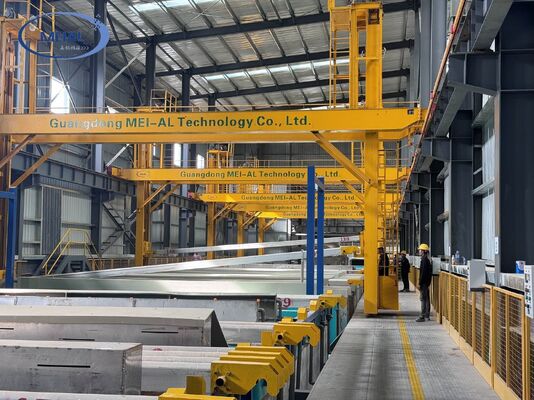 Dobra cena 2000T/M Zielona, wydajna, dostosowalna linia produkcyjna anodowania aluminium do ram słonecznych w Internecie