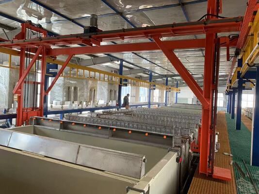 Dobra cena Linia produkcyjna do anodowania o wymiarach 8000*szerokość*3500 mm dla aluminium 6061 do 6063 ze skalowalnością i automatyzacją w Internecie