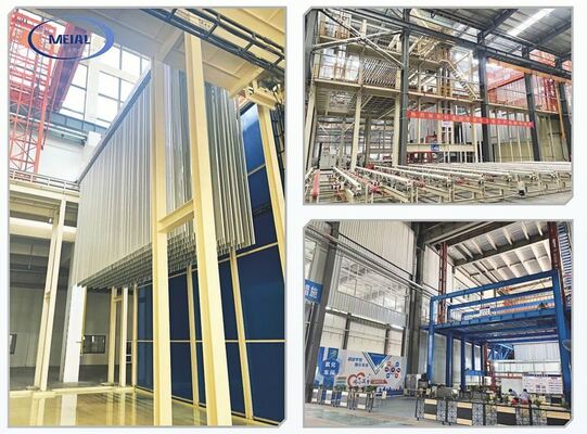 Dobra cena Linia produkcyjna anodowania ściennego zaprojektowana z myślą o oszczędności przestrzeni i wysokiej pojemności anodowania aluminium z jednolitą kontrolą powłoki. w Internecie